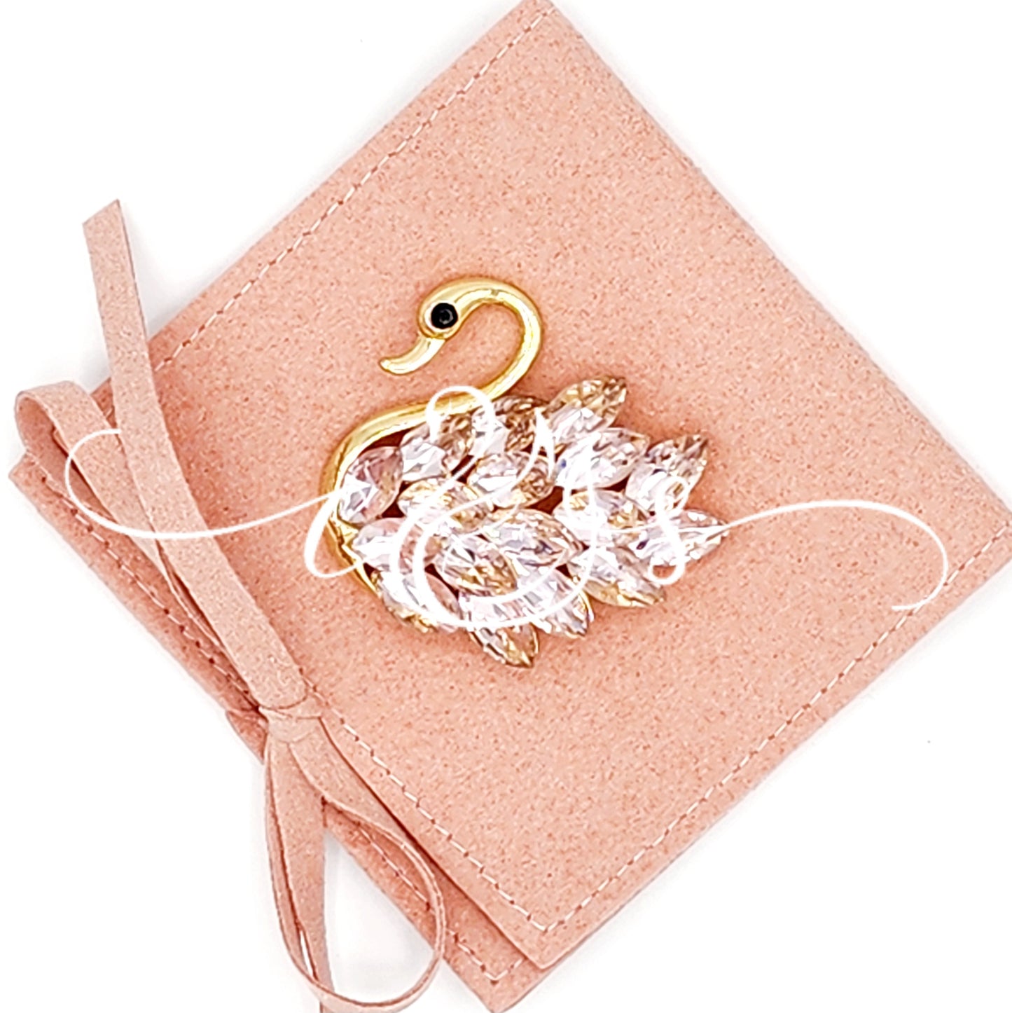 Light Rose Swan Magnet