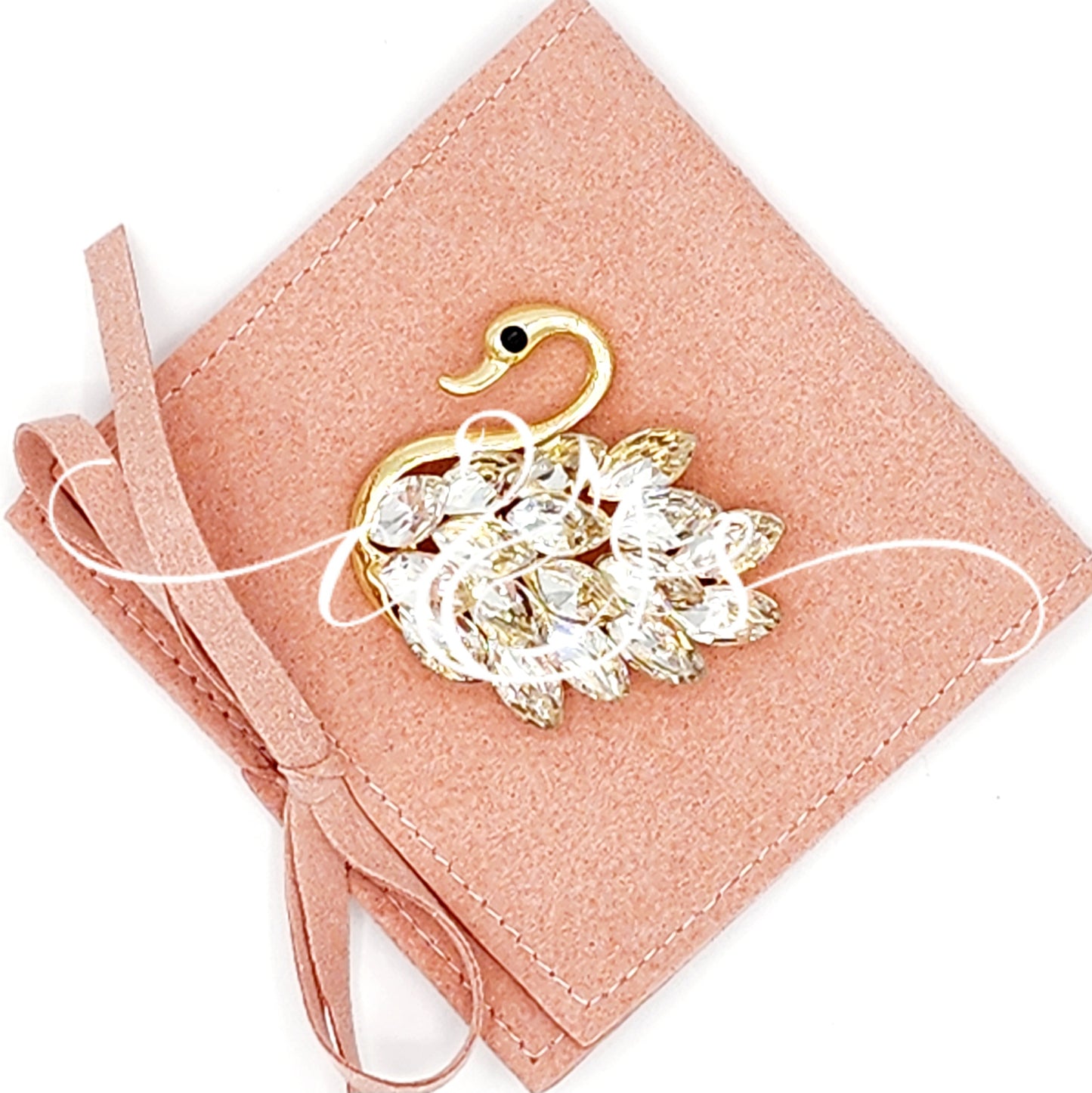 Crystal Swan Magnet