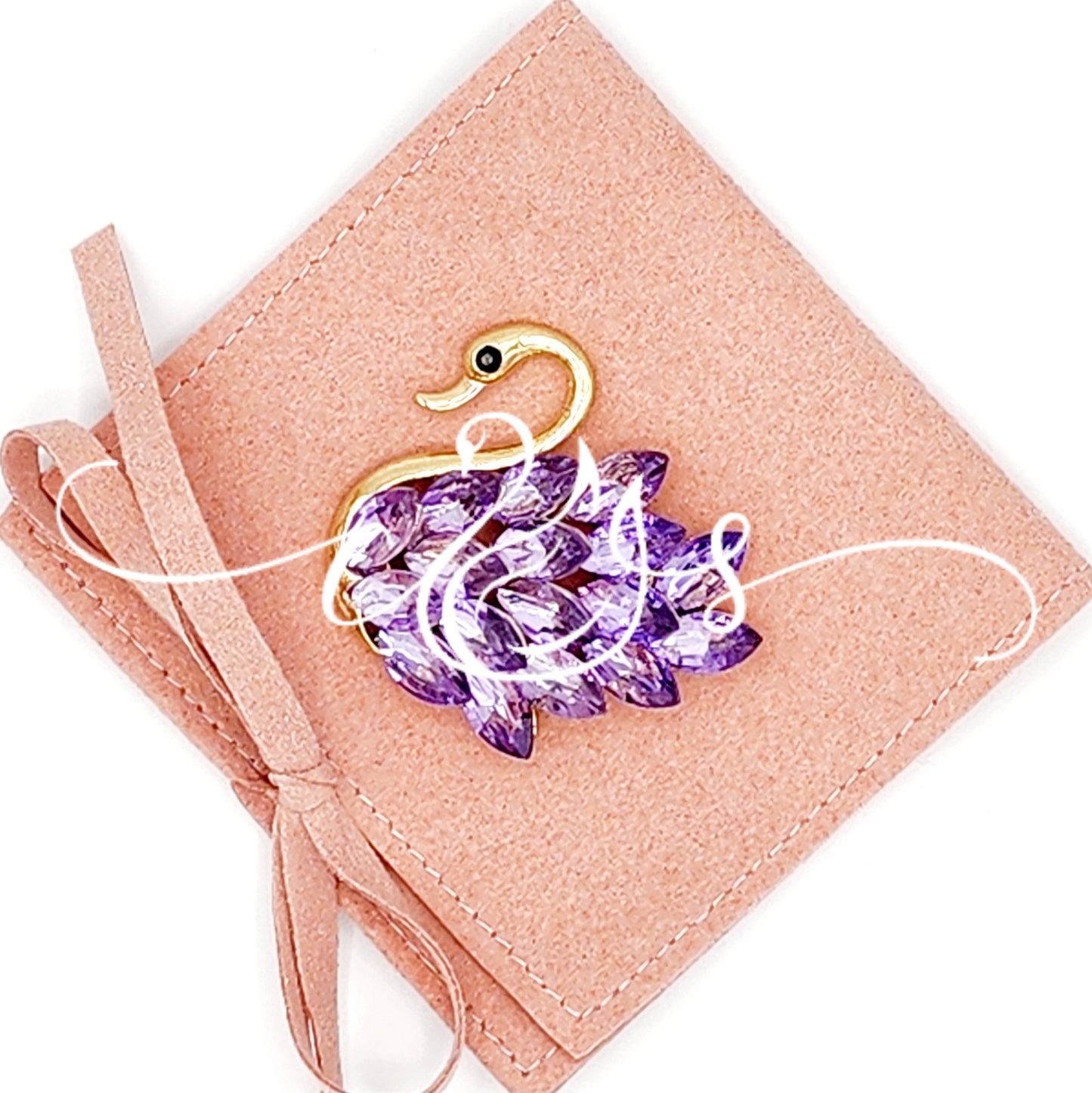 Light Violet Swan Magnet