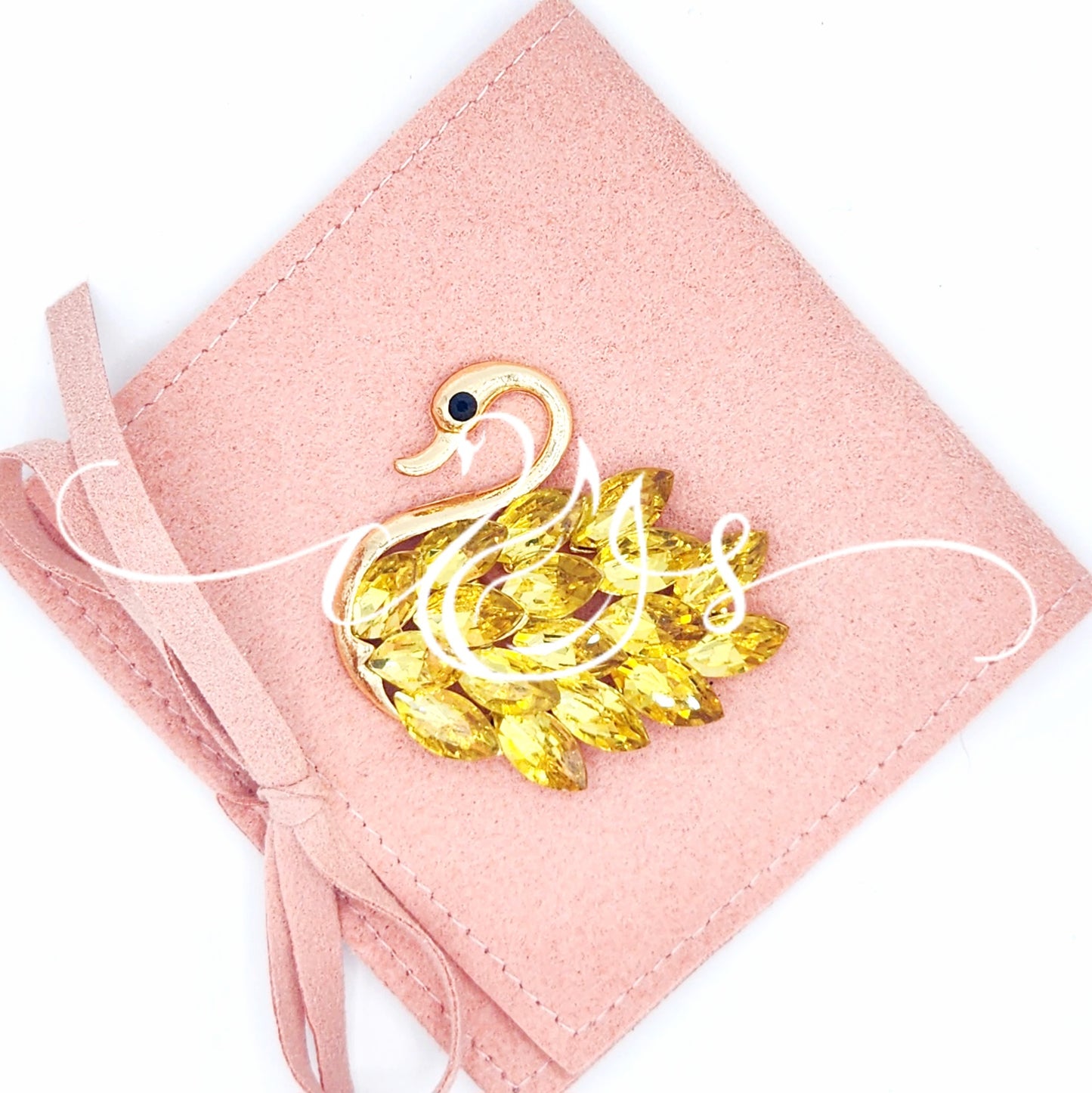 Creative Swan Rhinestone Magnet